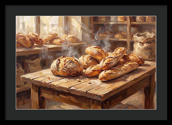 Freshly Baked Bread Display