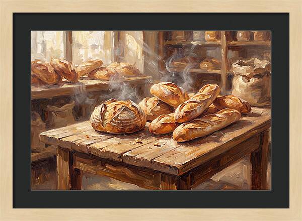 Freshly Baked Bread Display