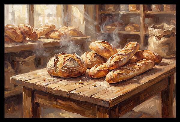 Freshly Baked Bread Display