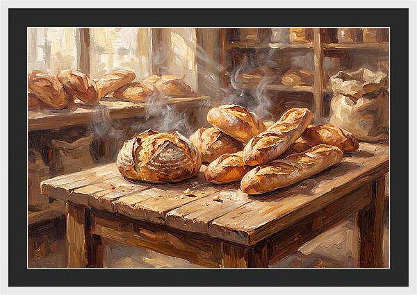 Freshly Baked Bread Display