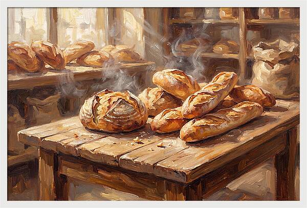 Freshly Baked Bread Display