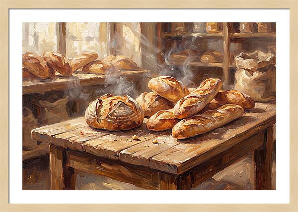 Freshly Baked Bread Display