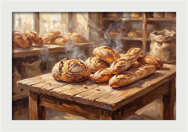 Freshly Baked Bread Display