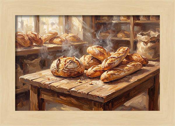 Freshly Baked Bread Display