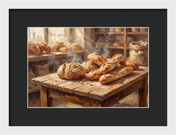 Freshly Baked Bread Display