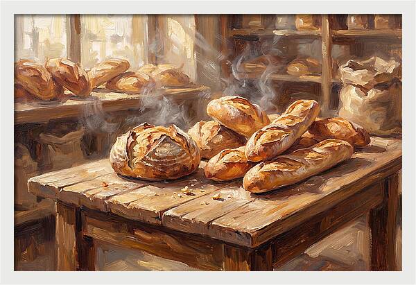 Freshly Baked Bread Display