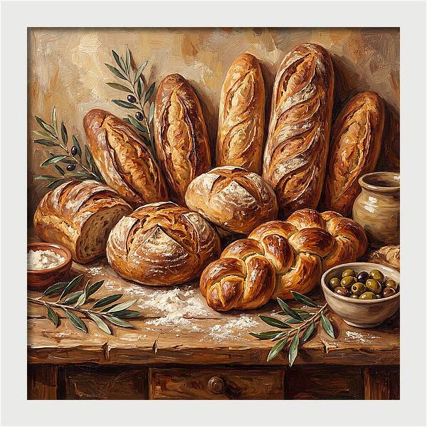 Freshly Baked Mediterranean Bread