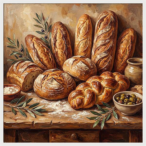 Freshly Baked Mediterranean Bread