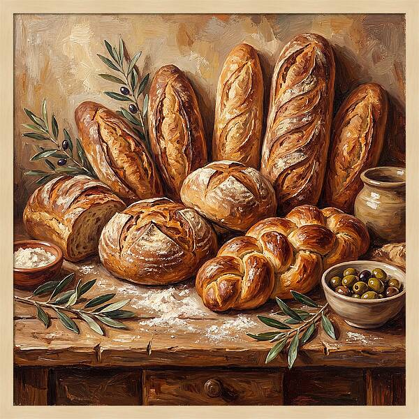 Freshly Baked Mediterranean Bread