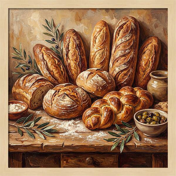 Freshly Baked Mediterranean Bread