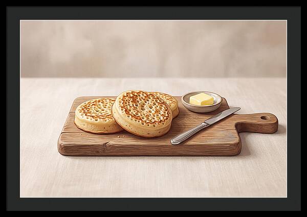 Freshly Baked Sourdough Crumpets