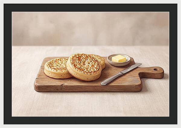 Freshly Baked Sourdough Crumpets