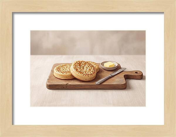 Freshly Baked Sourdough Crumpets