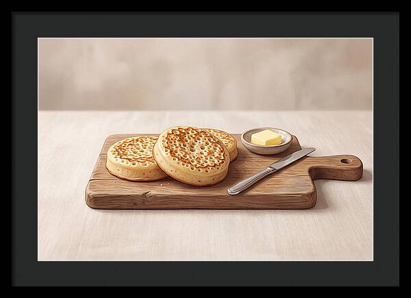 Freshly Baked Sourdough Crumpets