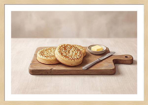 Freshly Baked Sourdough Crumpets