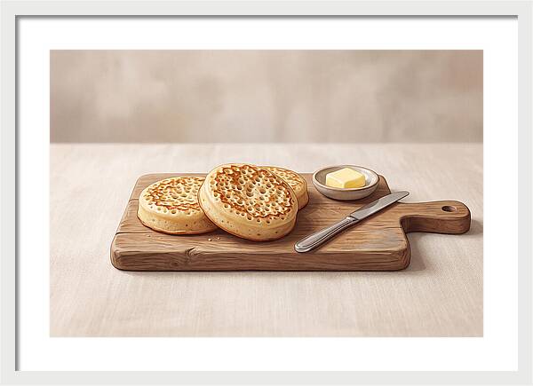 Freshly Baked Sourdough Crumpets