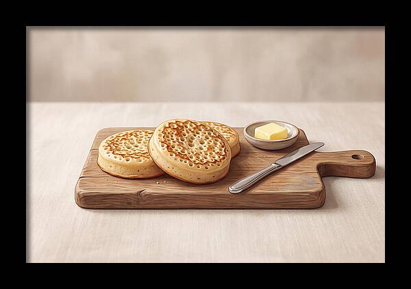 Freshly Baked Sourdough Crumpets
