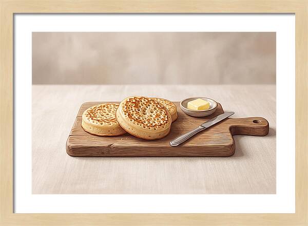 Freshly Baked Sourdough Crumpets