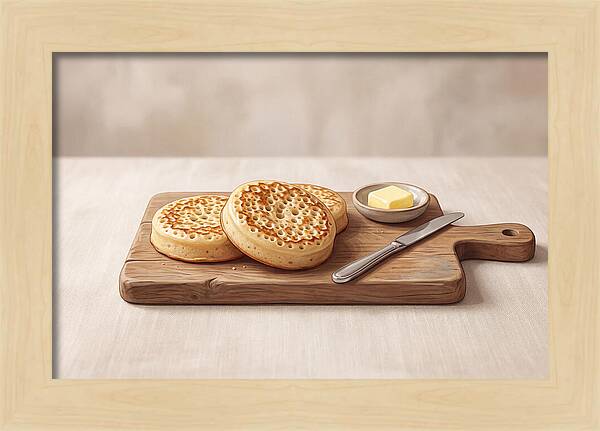 Freshly Baked Sourdough Crumpets