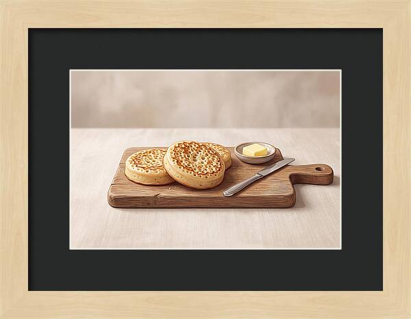 Freshly Baked Sourdough Crumpets
