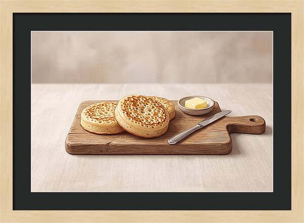 Freshly Baked Sourdough Crumpets