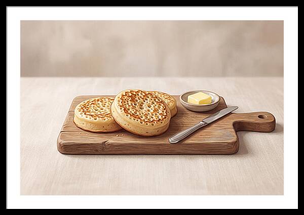 Freshly Baked Sourdough Crumpets