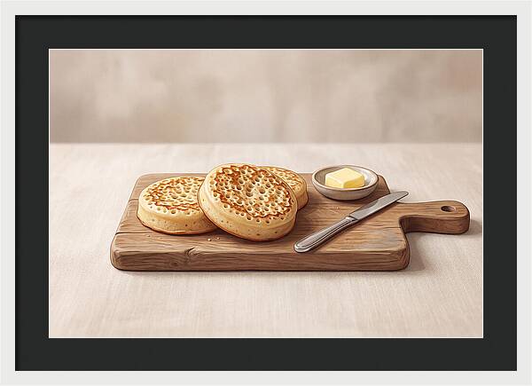 Freshly Baked Sourdough Crumpets