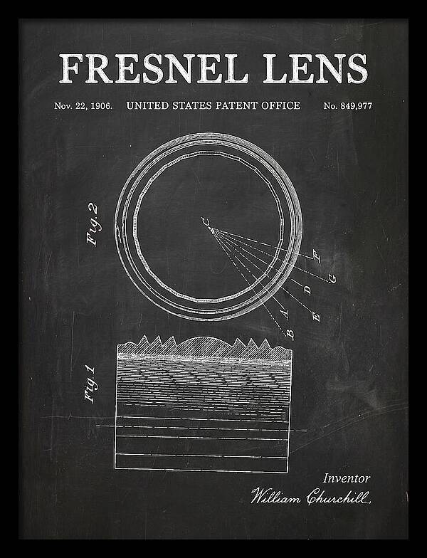 Fresnel Lens Chalkboard Patent Us849977