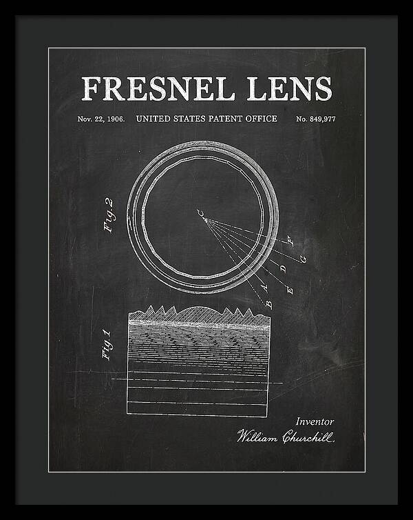 Fresnel Lens Chalkboard Patent Us849977