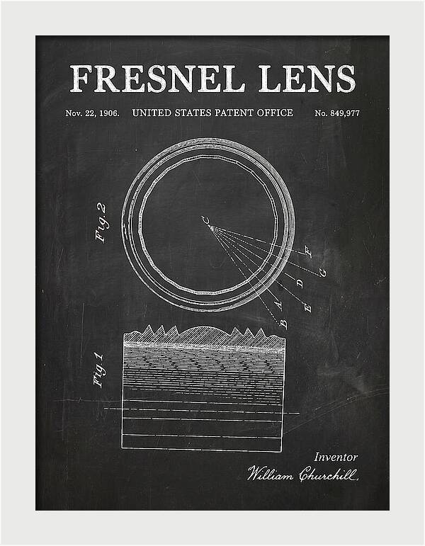 Fresnel Lens Chalkboard Patent Us849977