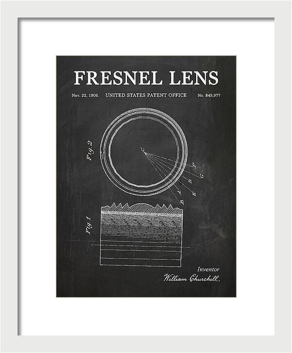 Fresnel Lens Chalkboard Patent Us849977
