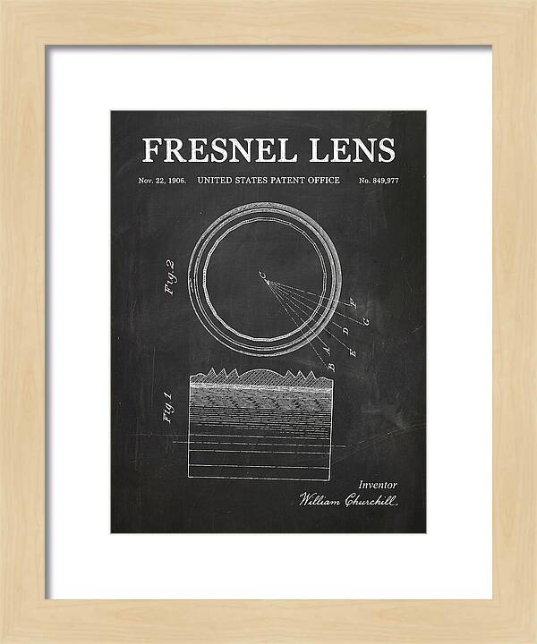 Fresnel Lens Chalkboard Patent Us849977