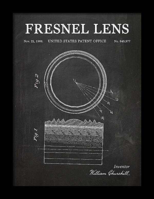 Fresnel Lens Chalkboard Patent Us849977