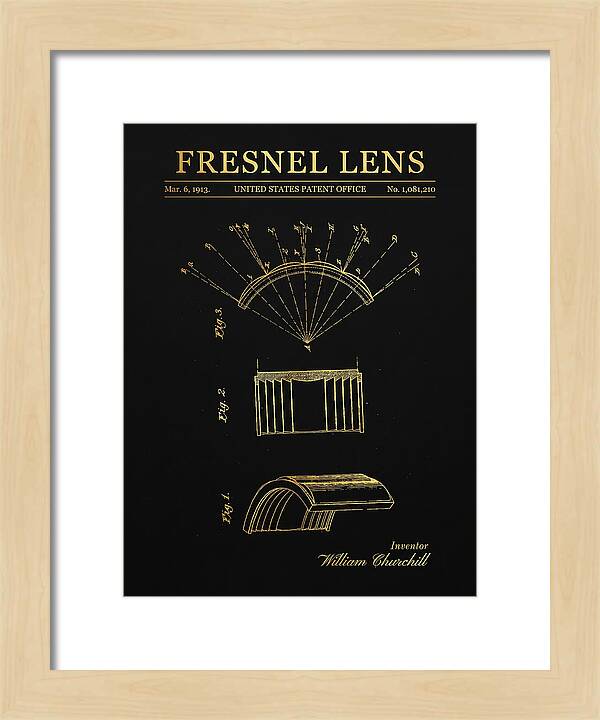 Fresnel Lens Gold Patent Us1081210