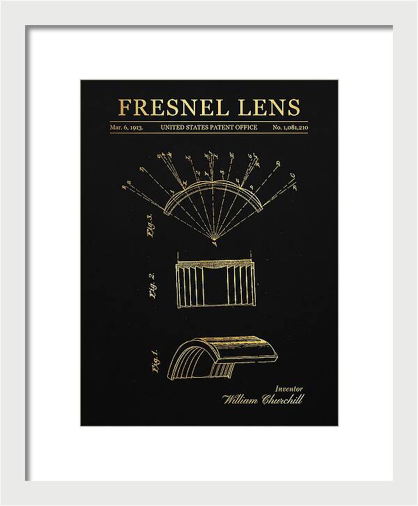 Fresnel Lens Gold Patent Us1081210