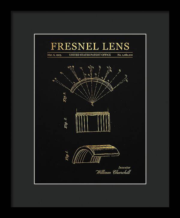 Fresnel Lens Gold Patent Us1081210