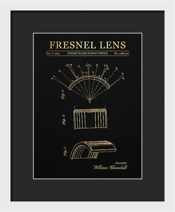 Fresnel Lens Gold Patent Us1081210
