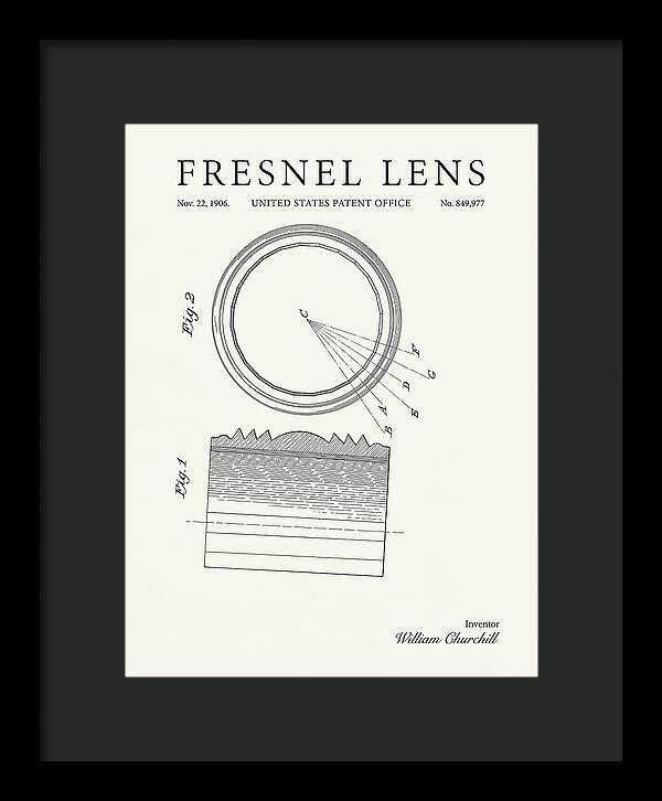Fresnel Lens Minimalist Patent Us849977