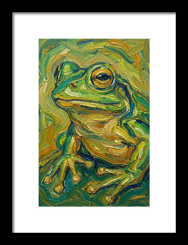 Frog In Expressionist Style