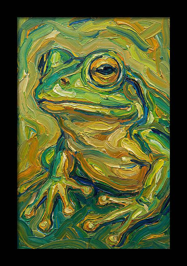 Frog In Expressionist Style