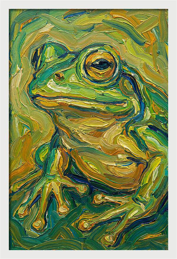 Frog In Expressionist Style