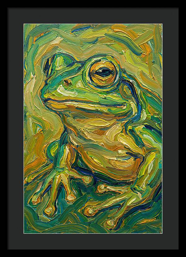 Frog In Expressionist Style