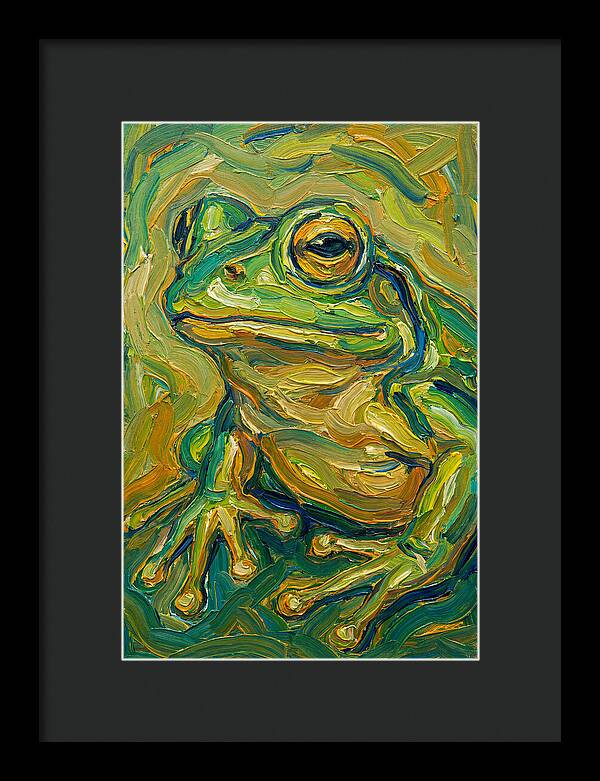 Frog In Expressionist Style