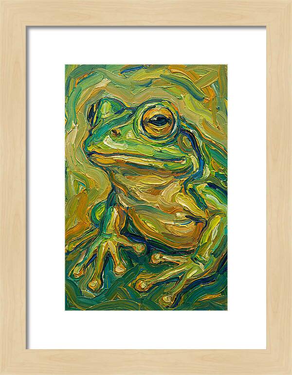 Frog In Expressionist Style