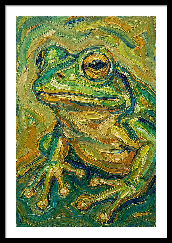 Frog In Expressionist Style