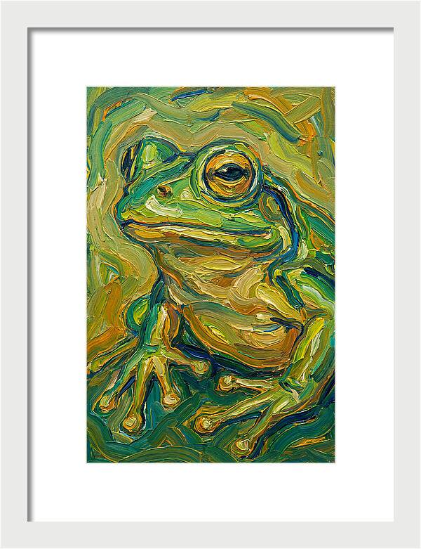 Frog In Expressionist Style