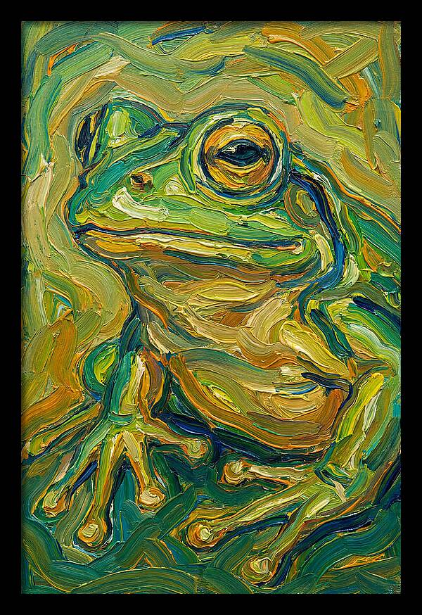Frog In Expressionist Style