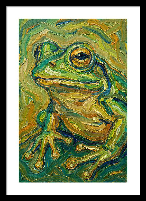 Frog In Expressionist Style