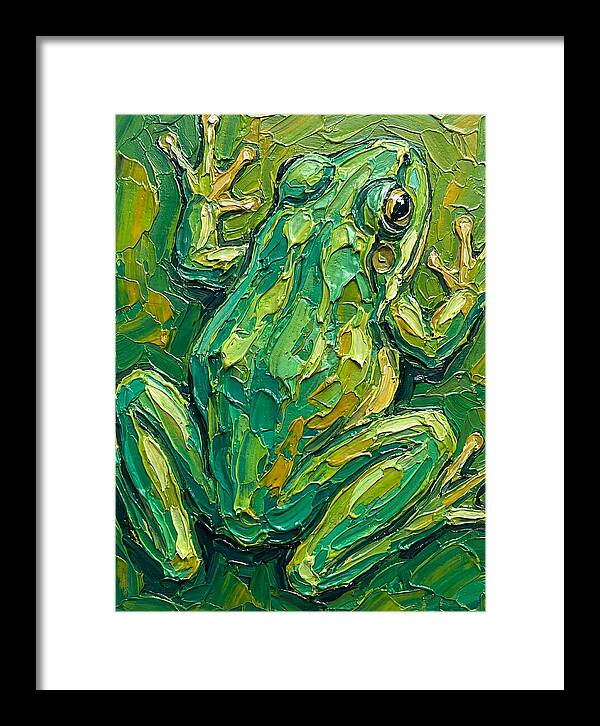 Frog In Vibrant Greens