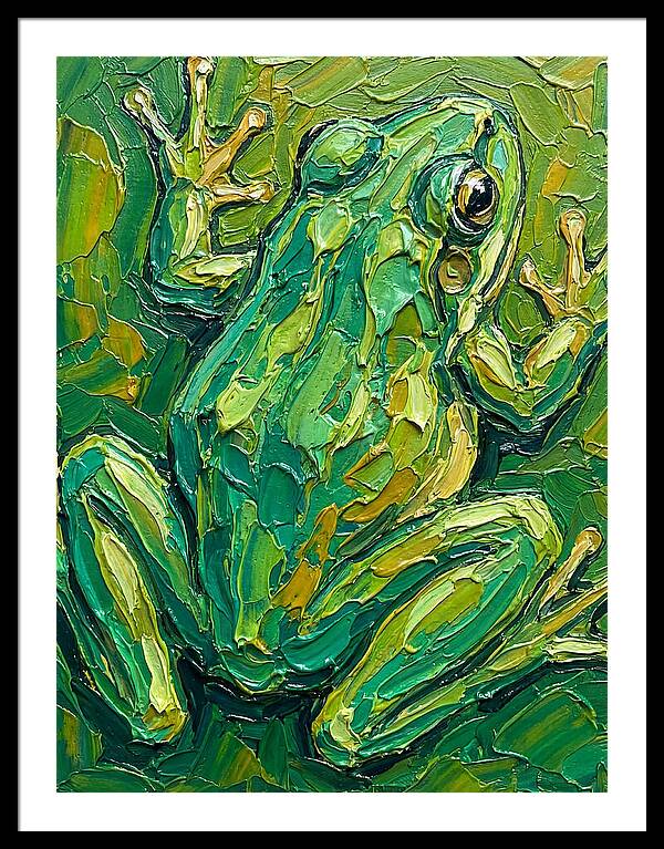 Frog In Vibrant Greens